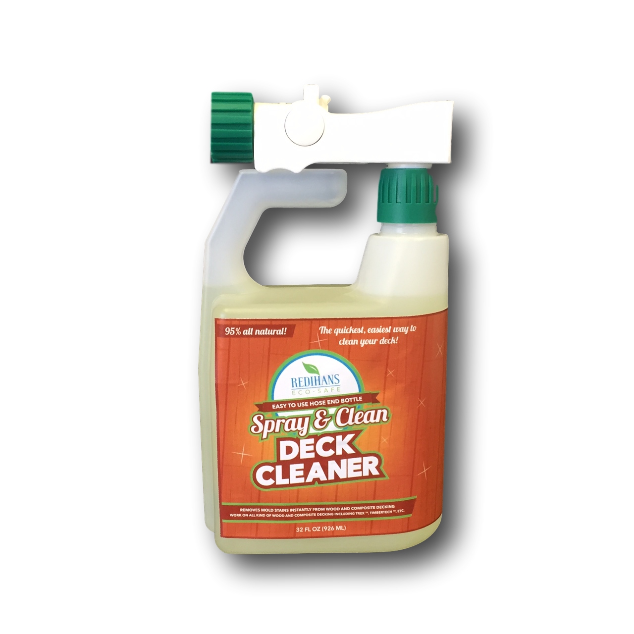 Redihans Eco-Safe Spray & Clean Deck Cleaner with Hose End Bottle